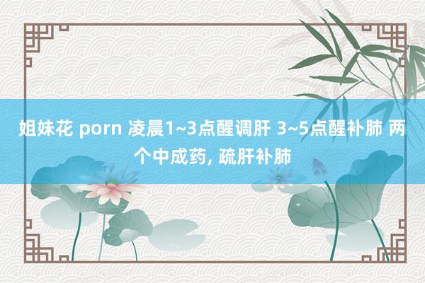 姐妹花 porn 凌晨1~3点醒调肝 3~5点醒补肺 两个中成药， 疏肝补肺